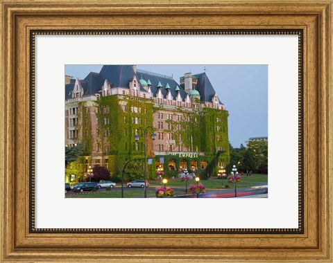 Framed Empress Hotel, Victoria, British Columbia Print