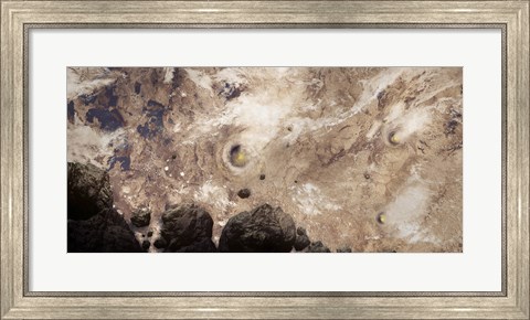 Framed Asteroids Heading Toward Earth During Armageddon Day Print