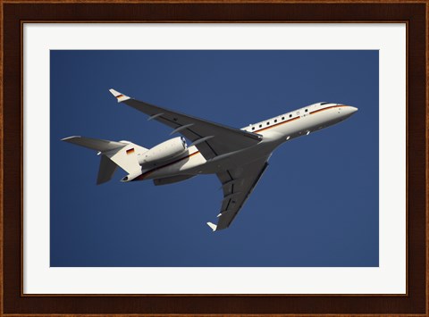 Framed Bombardier Global 5000 VIP Jet of the German Air Force Print