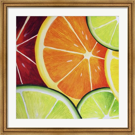 Framed Sliced Orange Print