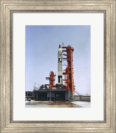 Framed Gemini 5 Spacecraft on its Launch Pad Print