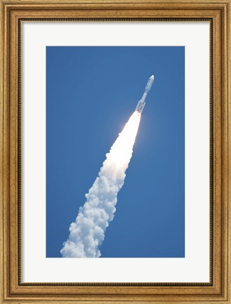 Framed Atlast V Rocket Carrying the Juno Spacecraft During a Midday Launch Print