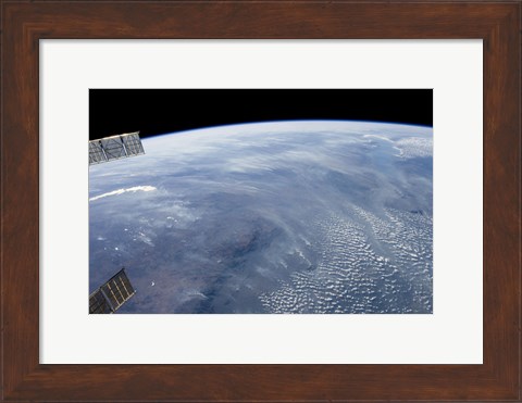 Framed Smoke Pall Dominates this view of Tropical Southern Africa Print