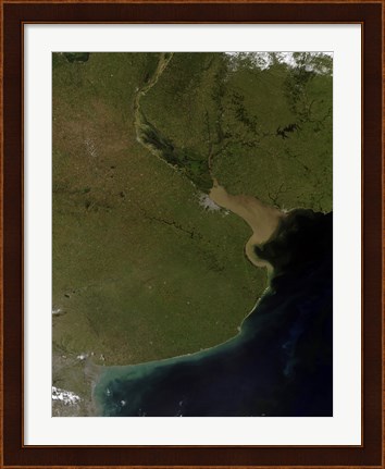 Framed Rio de la Plata Estuary Print