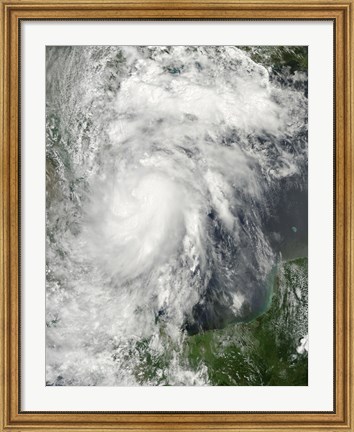 Framed Tropical Storm Hermine in the Gulf of Mexico Print