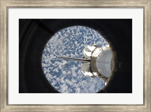 Framed Space Shuttle Endeavour&#39;s Cargo Bay Print