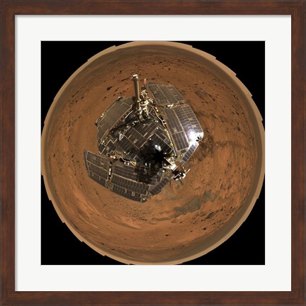 Framed Mars Exploration Rover on the Surface of Mars Print