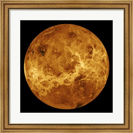 Framed Global view of the Surface of Venus Print