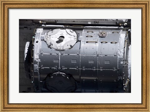 Framed Harmony Node in the Payload Bay of Space Shuttle Discovery Print