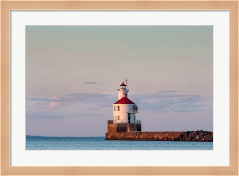 Framed Wisconsin Point Lighthouse, Superior, Wisconsin Print