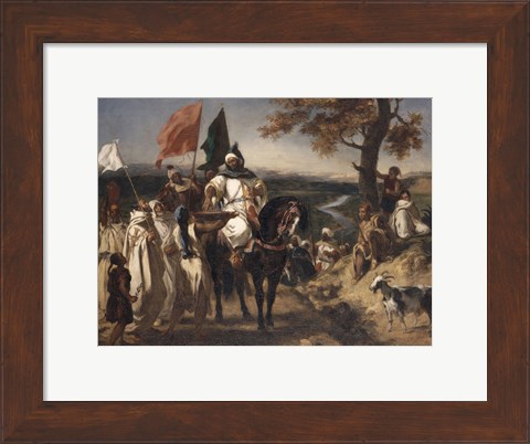 Framed Caid, Moroccan Chief Print