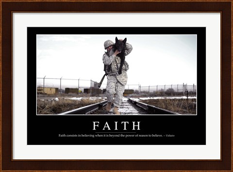 Framed Faith: Inspirational Quote and Motivational Poster Print