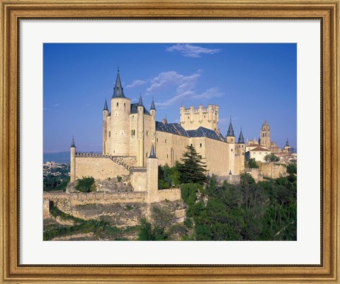 Framed Alcazar, Segovia, Castile Leon, Spain Print