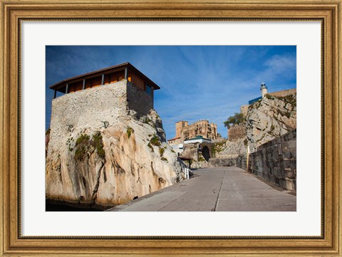 Framed Pier View, Castro-Urdiales, Spain Print