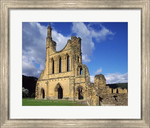 Framed Byland Abbey, North Yorkshire, England Print