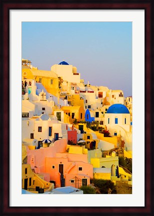Framed Scenic Oia, Santorini, Greece Print