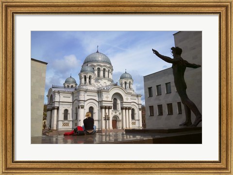 Framed Archangel Michael Cathedral, Kaunas, Lithuania Print