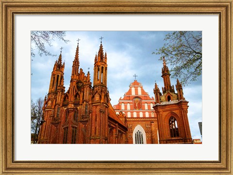 Framed Church of St Anne in Vilnius, Lithuania Print