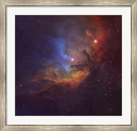 Framed Tulip Nebula (Sh2-101) in Cygnus Print