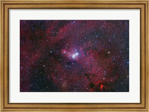 Framed NGC 2264, The Cone Nebula Region Print