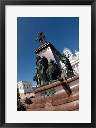 Framed Statue of Emperor Alexander II Print