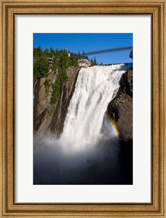 Framed Montmorency Falls, Quebec City Print