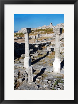 Framed Byllis Archeological Site Print