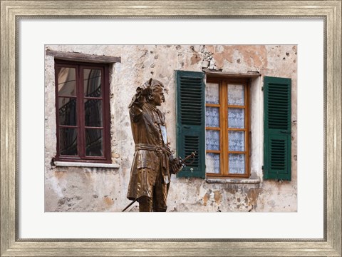 Framed Statue of Francois Gaffori Print