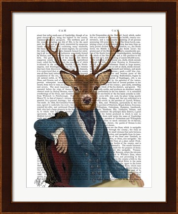 Framed Distinguished Deer Portrait Print