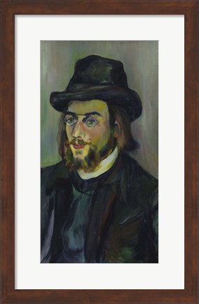 Framed Portrait of Erik Satie (1866-1925), 1892-93 Print