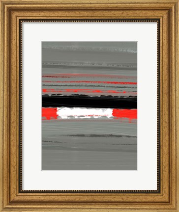 Framed Abstract Red 4 Print