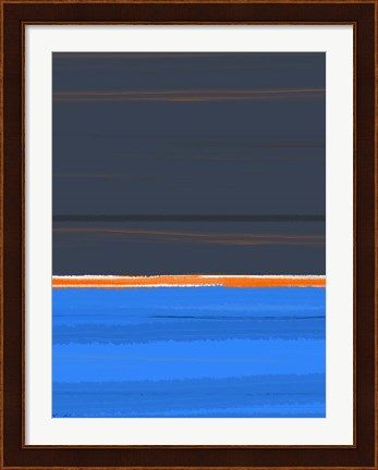 Framed Stripe Orange Print