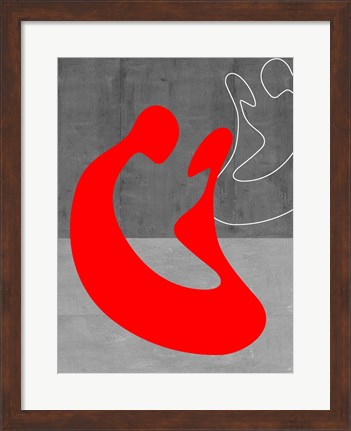 Framed Red Couple Print