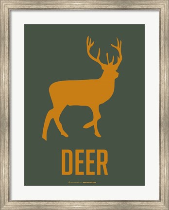 Framed Deer Yellow Print