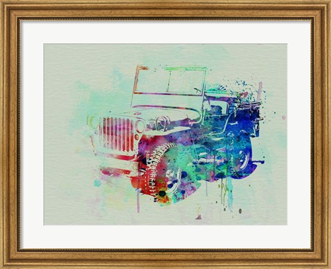 Framed Jeep Willis Print