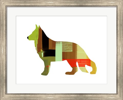 Framed German Shepard 2 Print