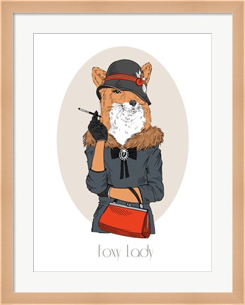 Framed Foxy Lady Print