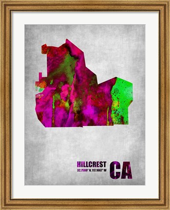 Framed Hillcrest California Print