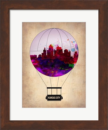 Framed Kansas Air Balloon Print