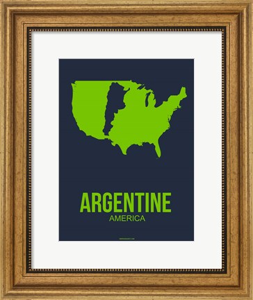 Framed Argentine America 2 Print