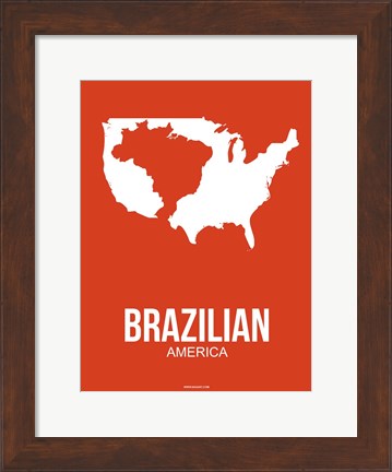 Framed Brazilian America 1 Print