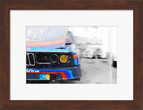 Framed BMW Lamp and Grill Print