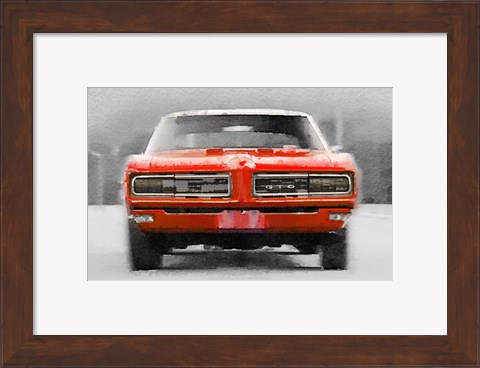 Framed 1968 Pontiac GTO Front Print