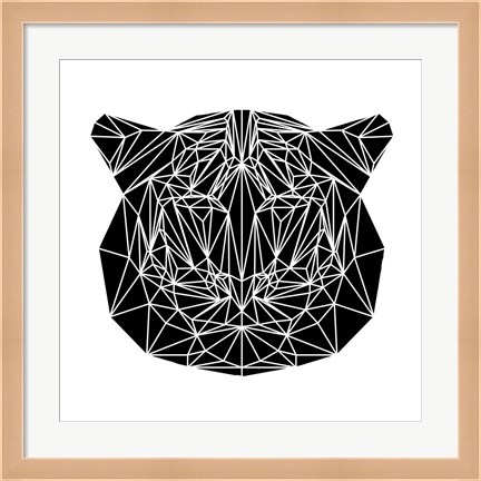 Framed Black Tiger Print