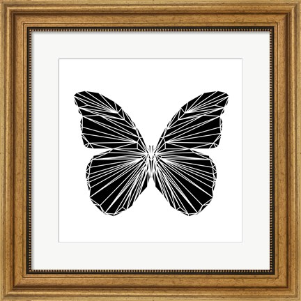 Framed Black Butterfly Print