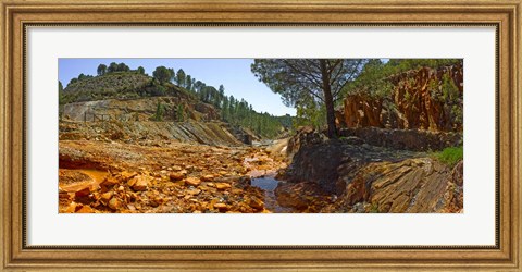 Framed Rio Tinto Mines, Huelva Province, Andalusia, Spain Print