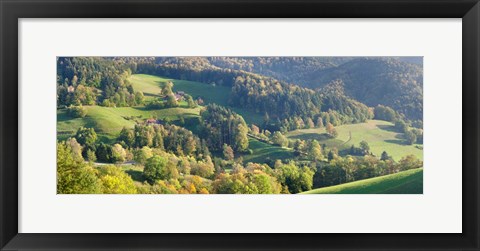 Framed Schauinsland Mountain, St. Ulrich, Black Forest, Baden-Wurttemberg, Germany Print