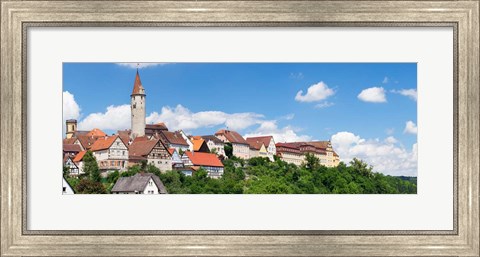 Framed Kirchberg an der Jagst, Hohenlohe Region, Baden-Wurttemberg, Germany Print