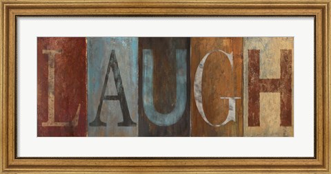 Framed LAUGH Print