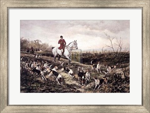 Framed Hounds Feathering Print